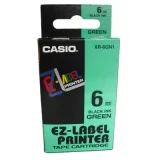 Original OEM Ink Ribbon Casio XR-6GN1 (XR6GN1) (Green) (6 mm, 8 m) for Casio KL-60SR