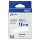 Original OEM Cleaning Tape Brother TZe-CL4 (TZECL4) (White) (18 mm) for Brother PT-D800W