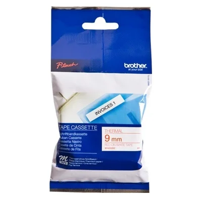Original OEM Non-Laminated Tape Brother M-K222BZ (MK222BZ) (White) (9 mm, 8 m)