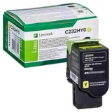 Original OEM Toner Lexmark C232 (C232HY0) (Yellow) for Lexmark MC2425ADW