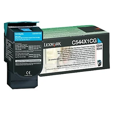 Original OEM Toner Lexmark C544X1CG (C544X1CG) (Cyan)