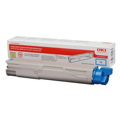 Original OEM Toner Oki C3520 3530 (43459371) (Cyan)