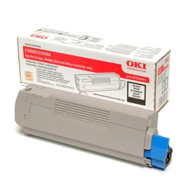 Original OEM Toner Oki C5800 (43324424) (Black)