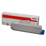 Original OEM Toner Oki C822 (44844615) (Cyan) for Oki C822dn