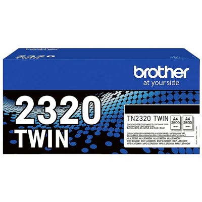 Original OEM Toners Brother TN-2320 (TN2320TWIN) (Black) (2-pack)