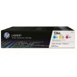 Original OEM Toners HP 126A (CF341A) (3-pack) for HP LaserJet Pro CP1025