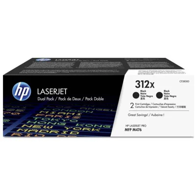 Original OEM Toners HP 312X (CF380XD) (Black) (2-pack)