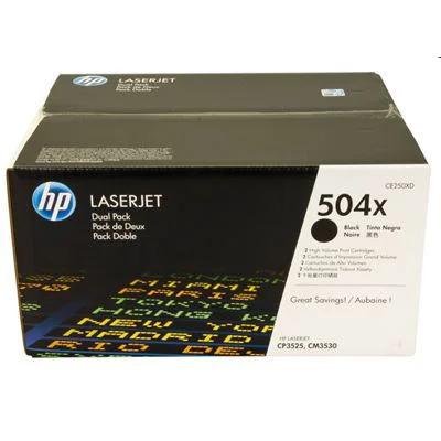 Original OEM Toners HP 504X (CE250XD) (Black) (2-pack)