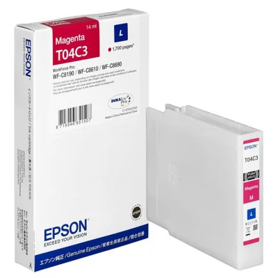 Original OEM Ink Cartridge Epson T04C3 L (C13T04C340) (Magenta)