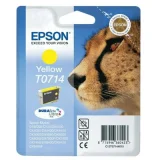 Original OEM Ink Cartridge Epson T0714 (C13T07144010) (Yellow) for Epson Stylus SX205