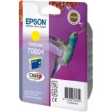 Original OEM Ink Cartridge Epson T0804 (C13T08044011) (Yellow) for Epson Stylus Photo RX585