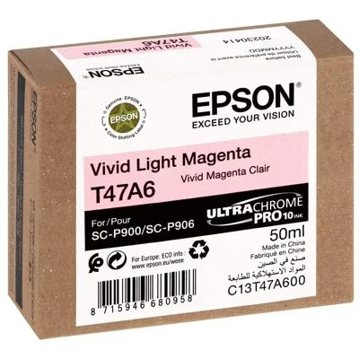 Original OEM Ink Cartridge Epson T47A6 (C13T47A600) (Light magenta)