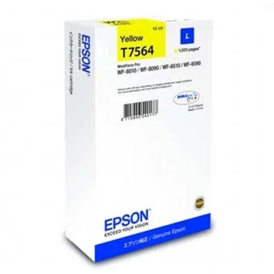 Original OEM Ink Cartridge Epson T7564 (C13T756440) (Yellow)