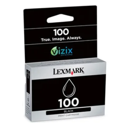 Original OEM Ink Cartridge Lexmark 100 BK (14N0820E) (Black)