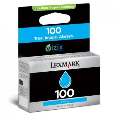 Original OEM Ink Cartridge Lexmark 100 C (14N0900E) (Cyan)