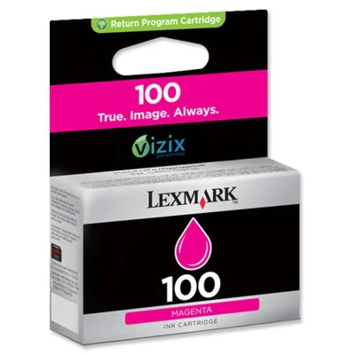 Original OEM Ink Cartridge Lexmark 100 M (14N0901E) (Magenta)