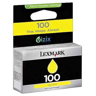 Original OEM Ink Cartridge Lexmark 100 Y (14N0902E) (Yellow)