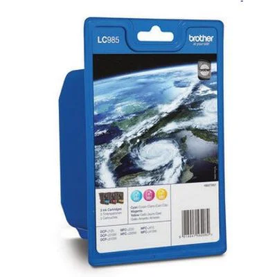 Original OEM Ink Cartridges Brother LC-985 CMY (LC985RBWBP) (3-pack)