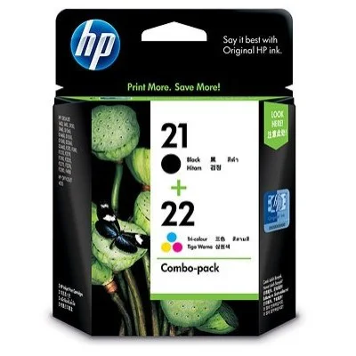 Original OEM Ink Cartridges HP 21 + 22 (SD367AE) (multi pack)