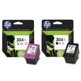 Original OEM Ink Cartridges HP 304 XL (N9K08AE, N9K07AE) (multi pack) for HP DeskJet 2633
