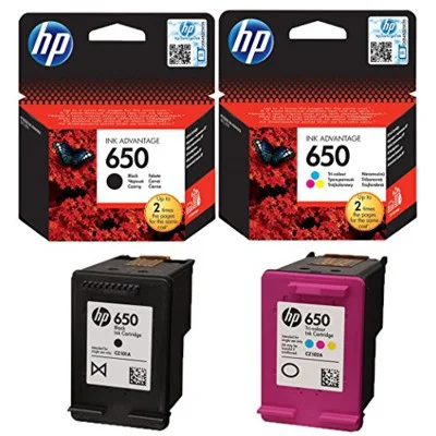 Original OEM Ink Cartridges HP 650 (CZ101AE, CZ102AE) (multi pack)