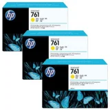 Original OEM Ink Cartridges HP 761 (CR270A) (Yellow) (3-pack) for HP DesignJet T7200