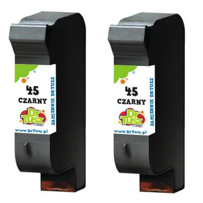 Compatible Ink Cartridges 45 for HP (CC625A) (Black) (2-pack)