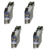 Compatible Ink Cartridges LC-123 BK (DT-AB-123BK/F) (Black) (4xpack) for Brother MFC-J6920DW