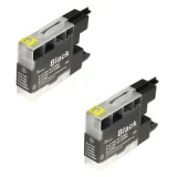 Compatible Ink Cartridges LC-1240 BK (LC1240BKBP2) (Black) (2-pack) for Brother MFC-J6510DW