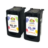 Compatible Ink Cartridges PG-37 + CL-38 for Canon (DT-AC-37+38/K) (multi pack)