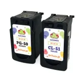 Compatible Ink Cartridges PG-50 + CL-51 for Canon (DT-AC-50+51/K) (multi pack)